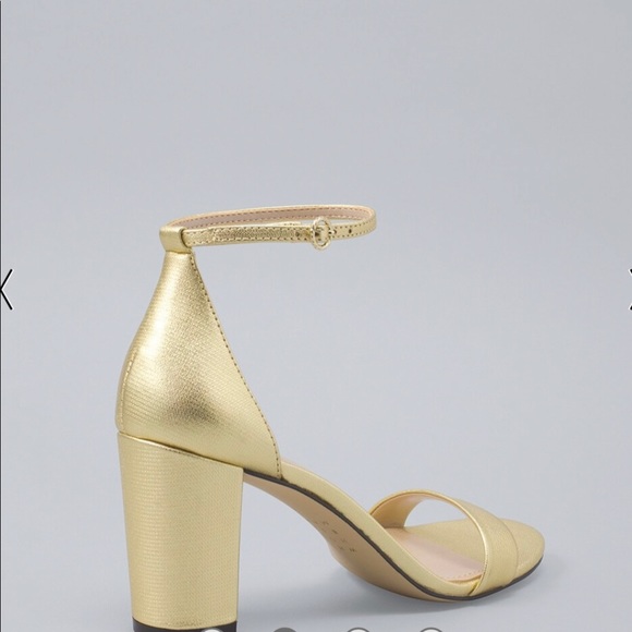 METALLIC LEATHER STRAPPY SANDALS - Picture 2 of 2